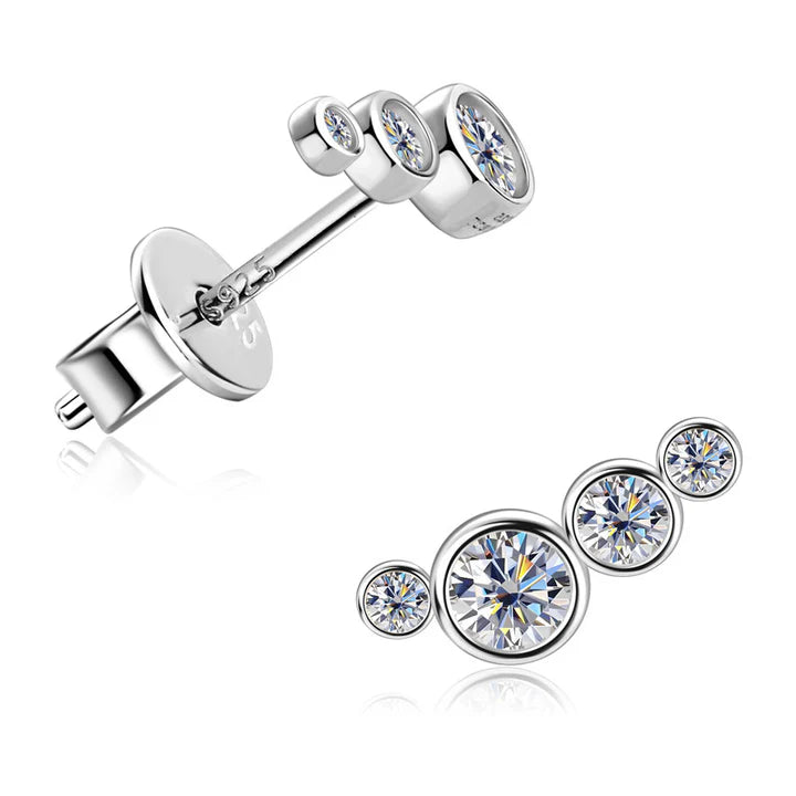 S925 Moissanite Earring